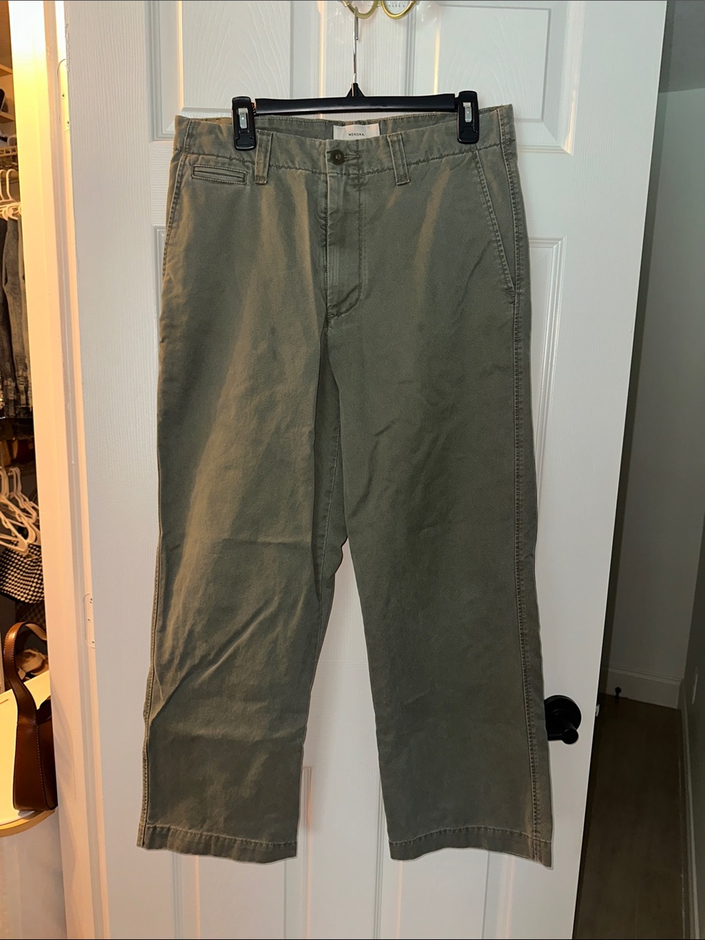 Merona Olive Green Chino Pants 32x30